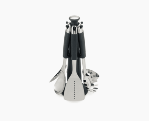 J&J - Elevate™ 6pc Utensils Carousel Set - Stainless Steel