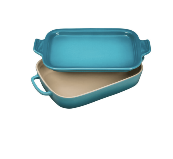 Le Creuset Rectangular Dish w/ Platter Caribbean