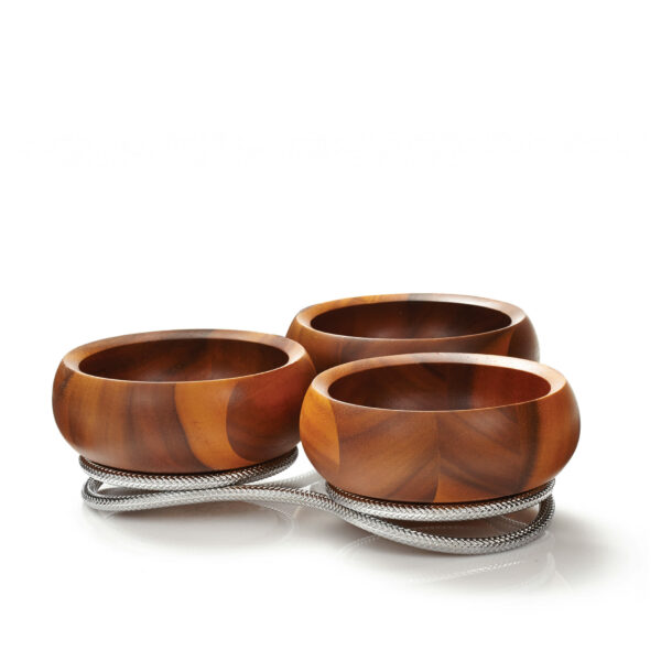 NAMBE - Braid Trio Condiment Dish