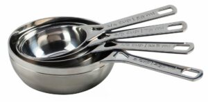 LE CREUSET Measuring Cups Stainless Steel Set/4