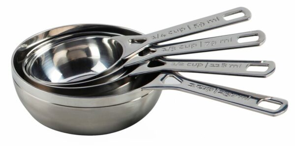 LE CREUSET Measuring Cups Stainless Steel Set/4