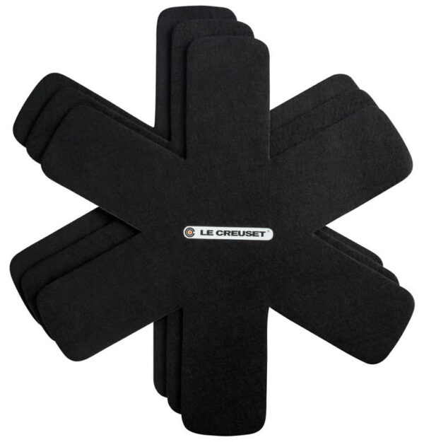 Le Creuset- 3pc Felt Pan Protectors-Black