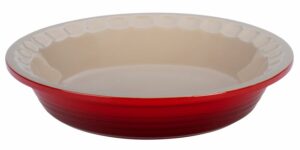 LE CREUSET -  Heritage 9" Pie Dish  - Cerise