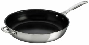 LE CREUSET - Deep Fry Pan Stainless Steel Non-Stick 12.5"