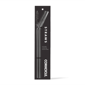 CORKCICLE - 2pc Straws - Gunmetal