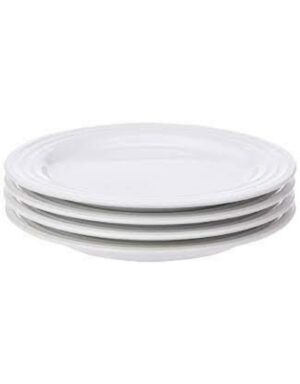 LE CREUSET - Set of 4 - 8.5" Salad Plates - White
