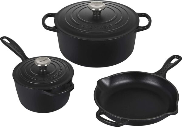 LE CREUSET - 5 Piece Signature Set- Licorice