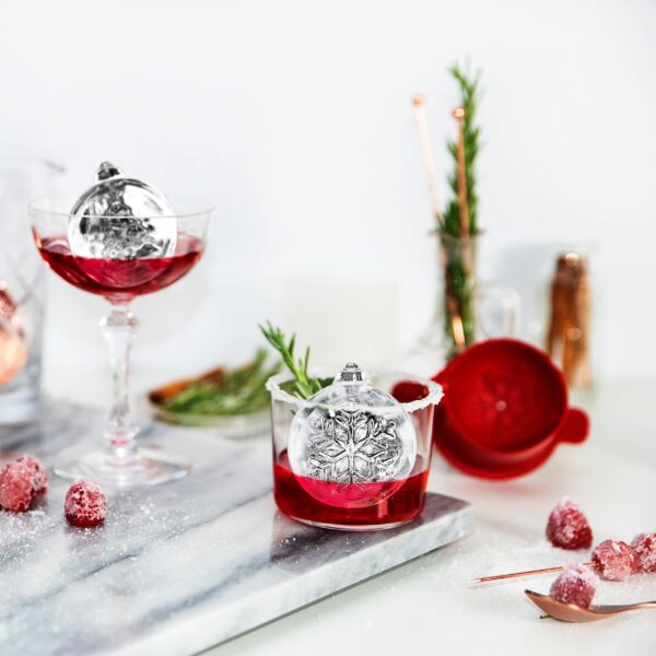 TOVOLO Tree & Snowflake Ornament Ice Molds S/2 Cayenne - Image 2