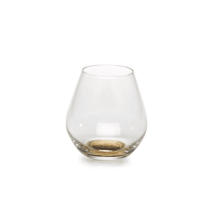 ZODAX - Golden Base Stemless Wine Glass