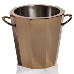 ZODAX - Azalea Gold Double Wall Ice Bucket/ Cooler