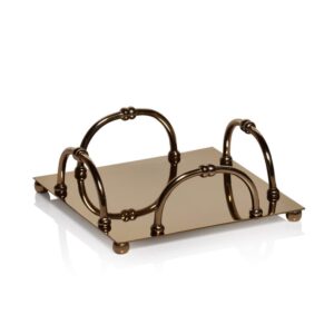 ZODAX - Azalea Gold Cocktail Napkin Holder - Small