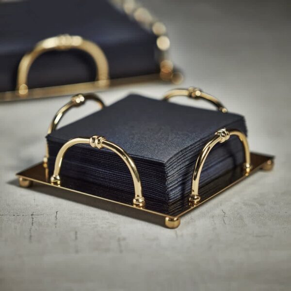 ZODAX - Azalea Gold Cocktail Napkin Holder - Small - Image 2