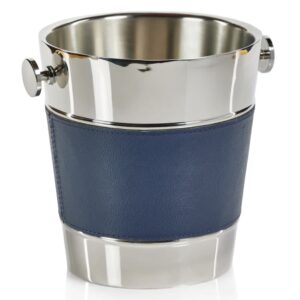 ZODAX - Laguna Nickel & Leather Double Wall Wine Cooler