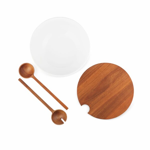 NAMBE Duets Salad Bowl W/ Lid & Servers - Image 3