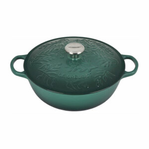 LE CREUSET Signature Soup Pot 5.25qt Artichaut w/ Embossed Lid and SS Knob