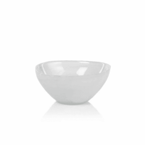 ZODAX - Monte Carlo Alabaster Glass Bowl - White - Small