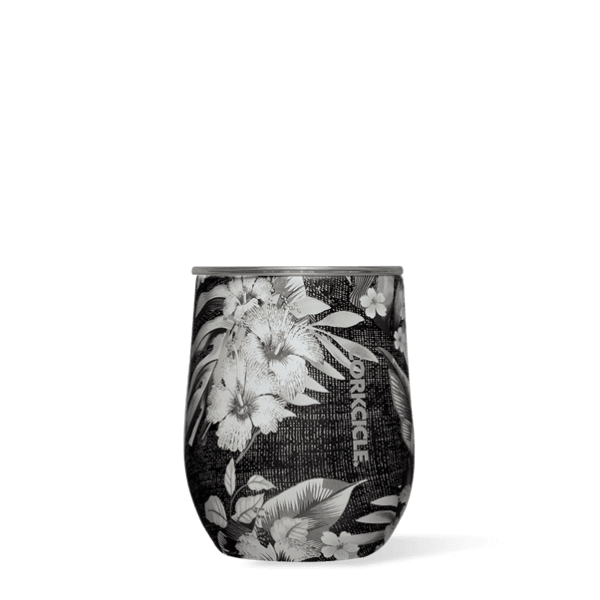 CORKCICLE - Stemless - 12oz Black Luau