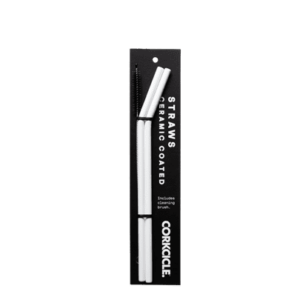 CORKCICLE - 2pc Straws - Ceramic White