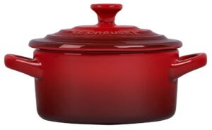 LE CREUSET Mini Round Cocotte Cerise 8oz