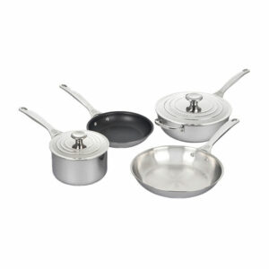 LE CREUSET Stainless Steel Pot Set 6pc Set