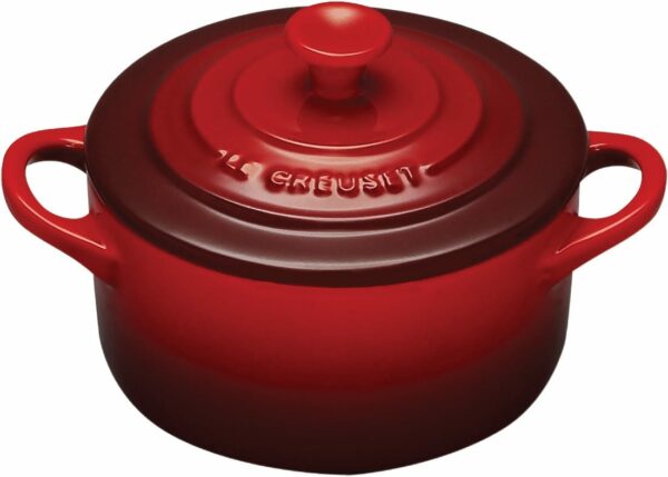 LE CREUSET Mini Round Cocotte Cerise 8oz - Image 2