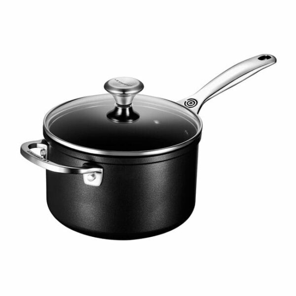 LE CREUSET Toughened Nonstick PRO Saucepan 3qt w/ Glass Lid