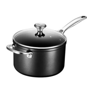 LE CREUSET - Toughened Nonstick PRO 4qt Saucepan w/ Glass Lid