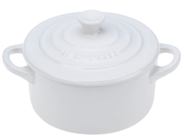 LE CREUSET Mini Round Cocotte White 8oz