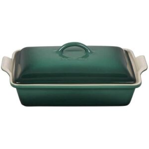 LE CREU Heritage Rectangular Casserole 4qt Artichaut