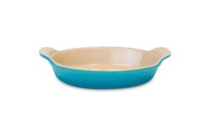 LE CREUSET Heritage Oval Au Gratin Dish  6oz Caribbean