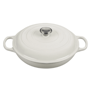 LE CREUSET Signature Braiser  White 5qt