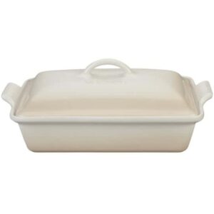 LE CREUSET - Heritage Covered Rectangular Casserole 4QT - Meringue