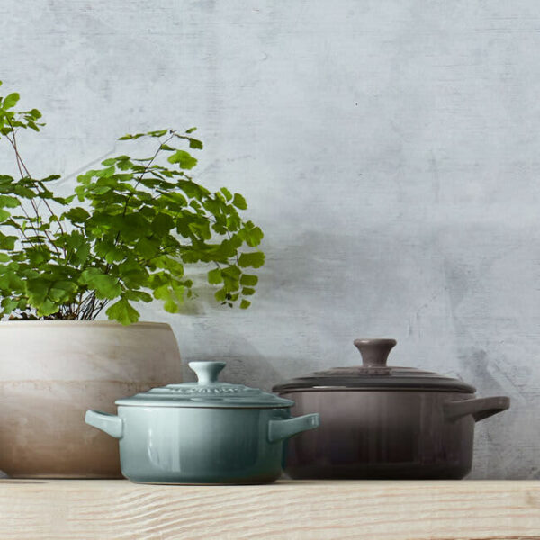 LE CREUSET - Mini Round Cocotte 8oz - Sea Salt - Image 2