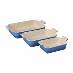 LE CREUSET Heritage Rectangular Dishes Set/3 Marseille