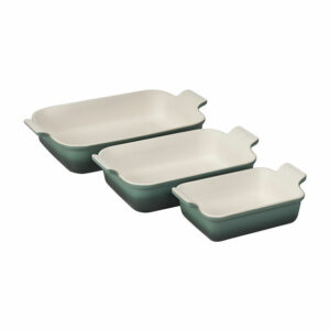 LE CREUSET Heritage Rectangular Dishes Set/3 Artichaut