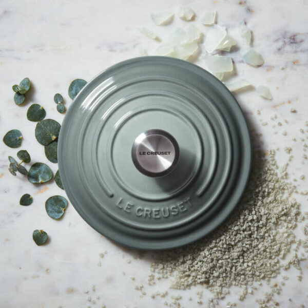 LE CREUSET - 5.5qt. Signature Round Dutch Oven - Sea Salt - Image 2