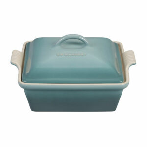 LE CREUSET - 9" Heritage Covered Square Casserole - Sea Salt