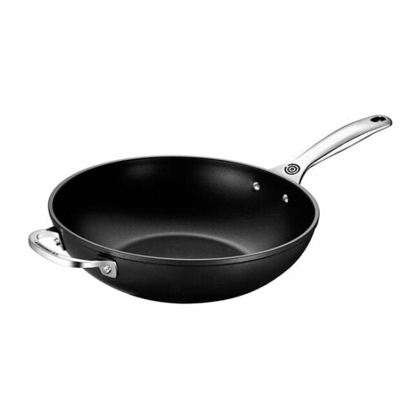 LE CREUSET Toughened Nonstick PRO Stir Fry Pan/Wok w/ Helper Handle 12" - Image 3
