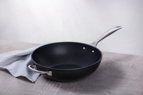 LE CREUSET Toughened Nonstick PRO Stir Fry Pan/Wok w/ Helper Handle 12" - Image 2