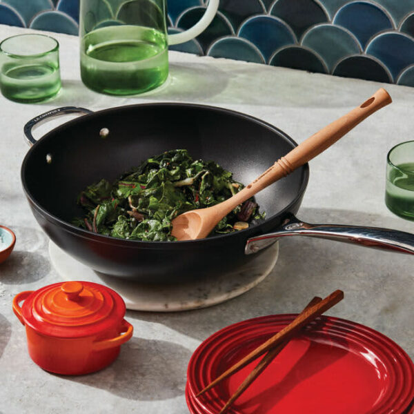 LE CREUSET Toughened Nonstick PRO Stir Fry Pan/Wok w/ Helper Handle 12" - Image 7