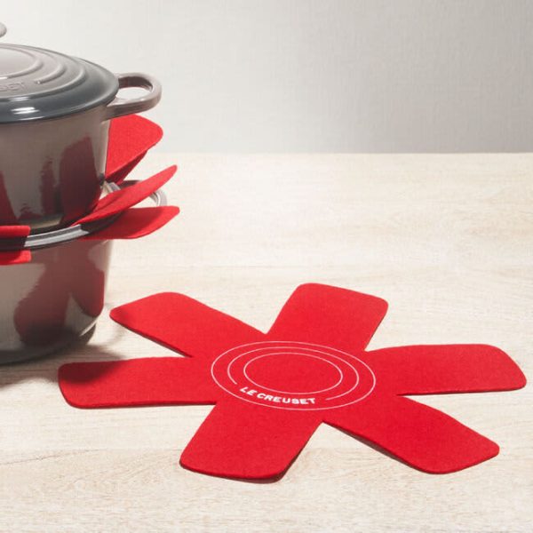 LE CREUSET Felt Pan Protectors - Set of 3 - Black