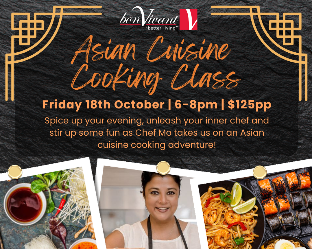 SOLD OUT! Asian Cuisine Cooking Class w Chef Mo!