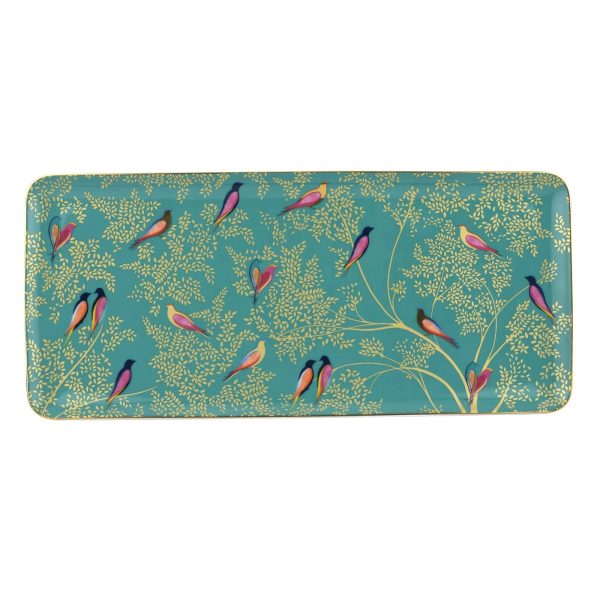 SARA MILLER Chelsea Sandwich Tray 14" Green