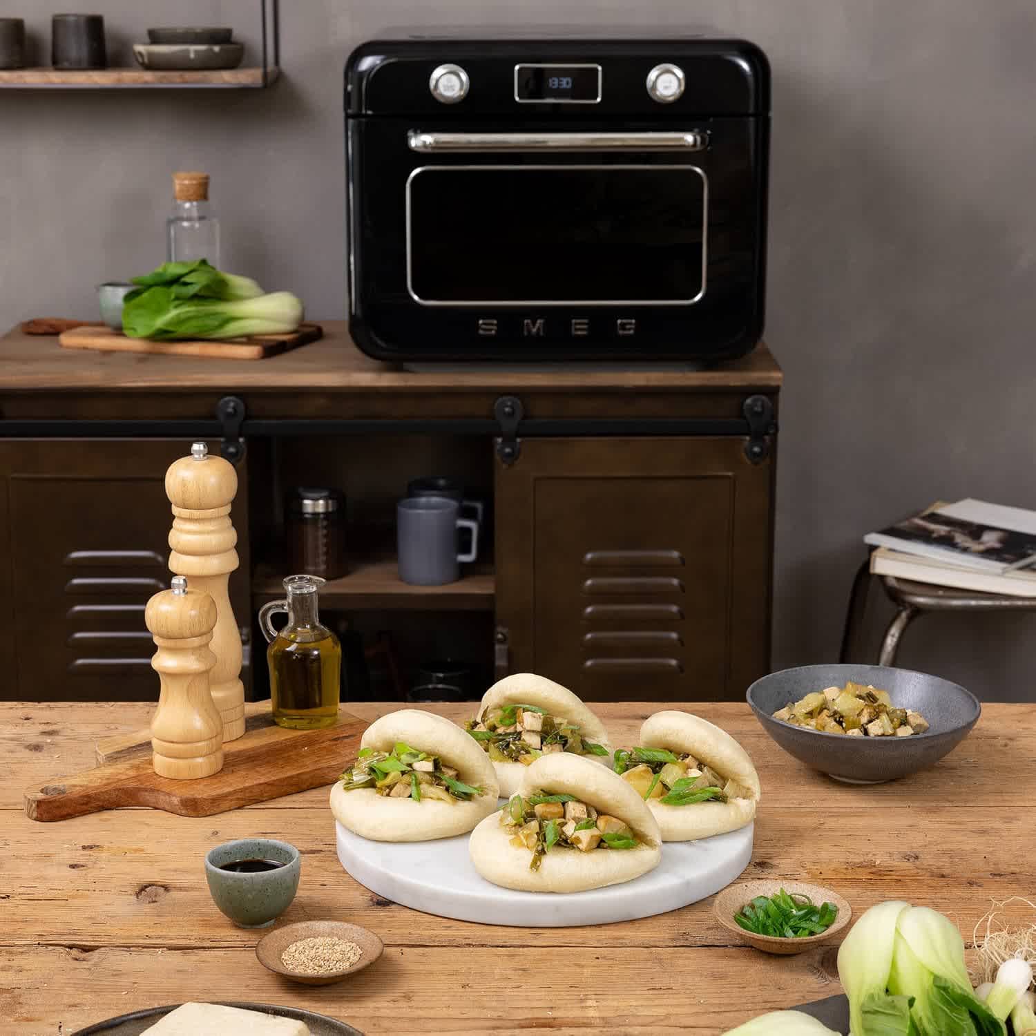 SMEG Countertop Combi Steam Oven Black - Image 3