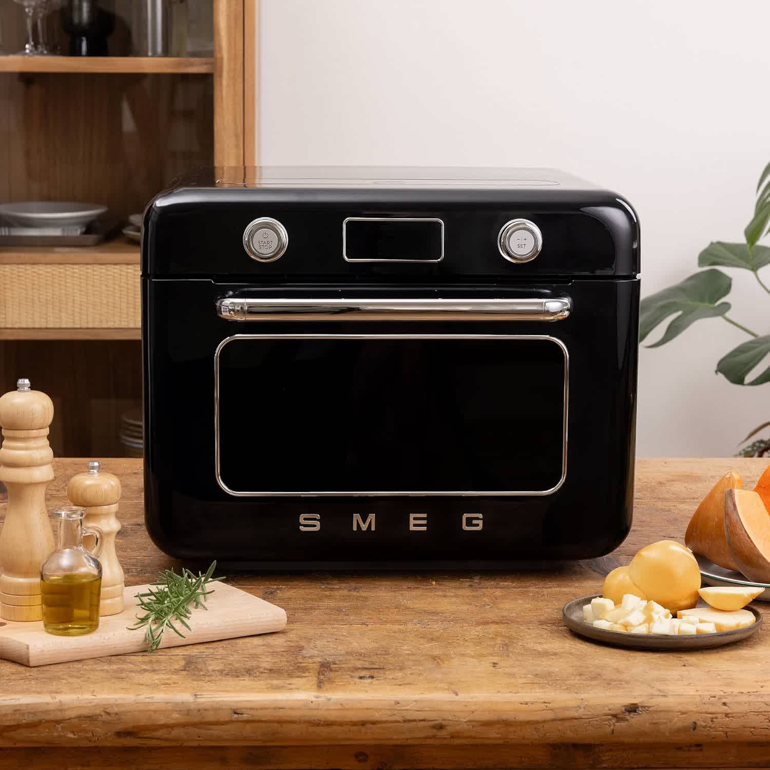 SMEG Countertop Combi Steam Oven Black - Image 4